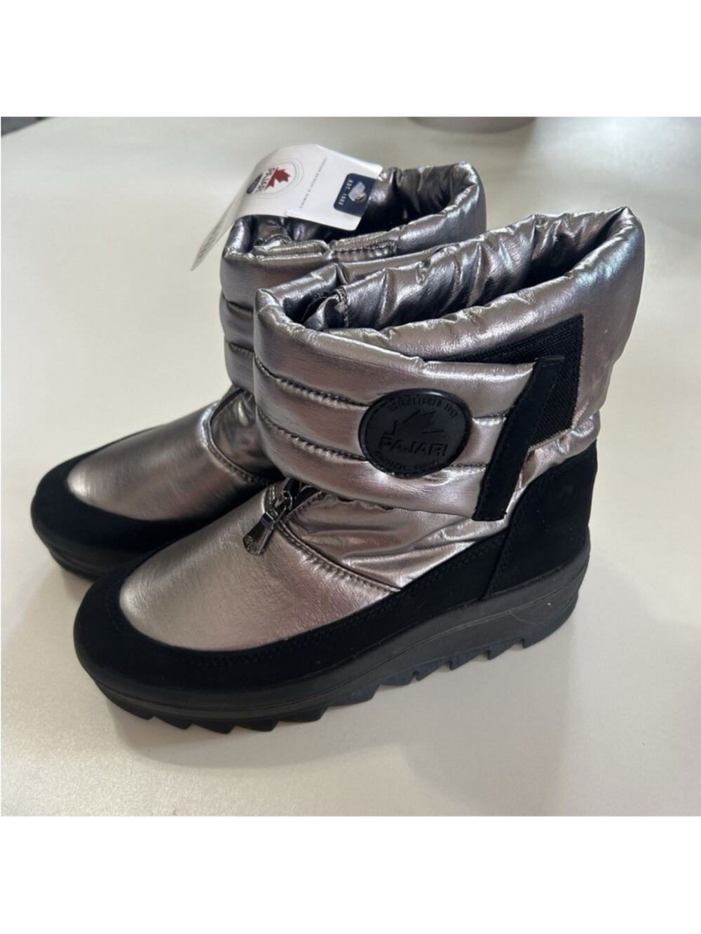 Pajar Snow Boots Silver Stellare Flash Tarina Puff Women’s US 10 / EU 41 New